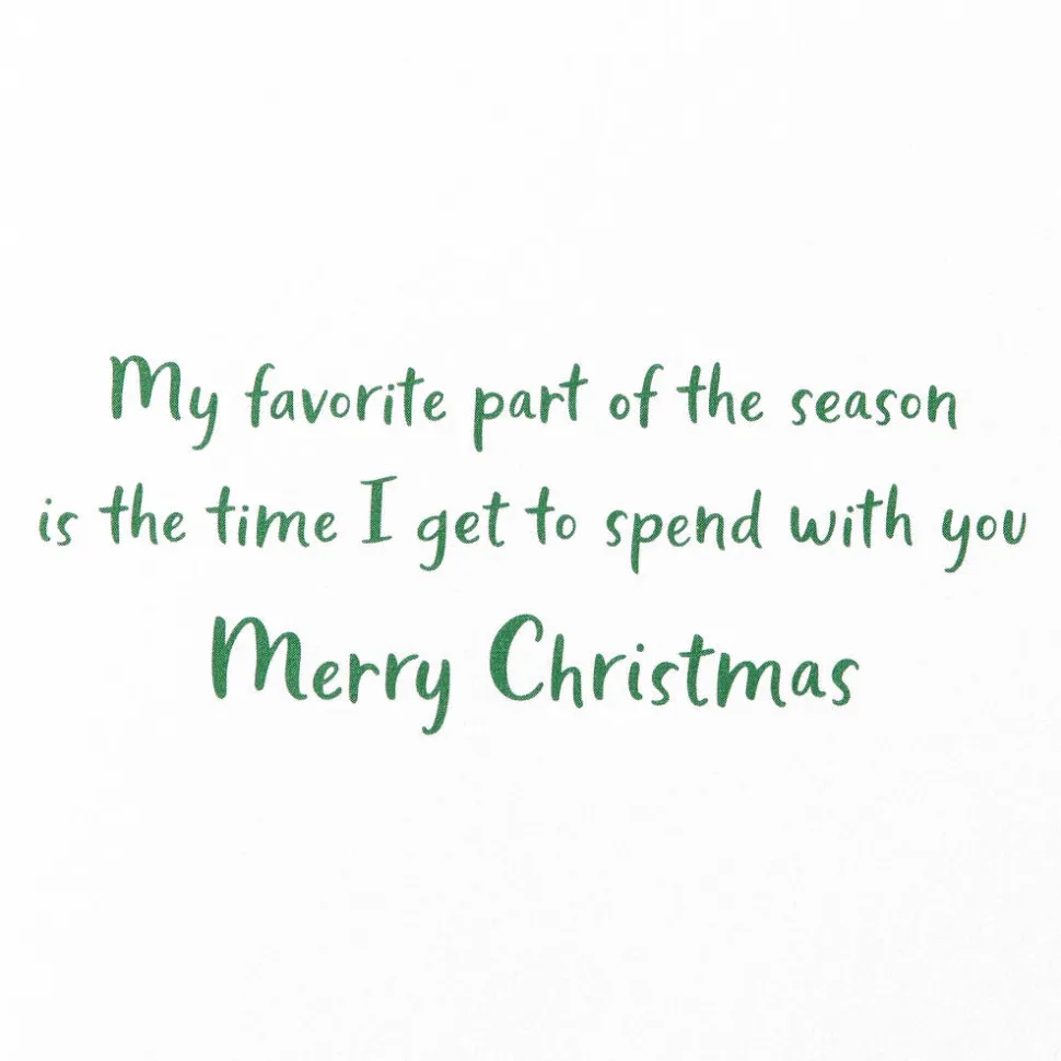 Favorite Part Christmas Greeting Card for Grandma