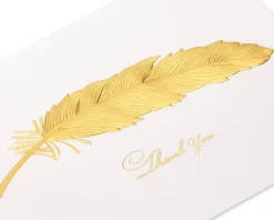 Feather Blank Thank You Greeting Card
