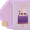 Feather Cake Birthday Greeting Card