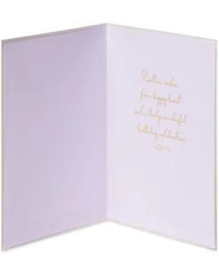 Feather Cake Birthday Greeting Card