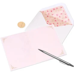 Feminine Blank Thinking of You Greeting Card