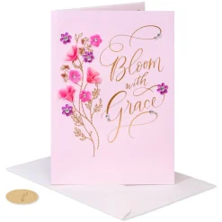 Feminine Blank Thinking of You Greeting Card