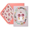 Femme Owl Birthday Greeting Card