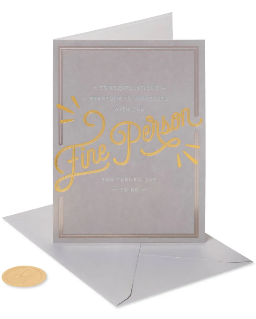 Fine Person Funny Birthday Greeting Card