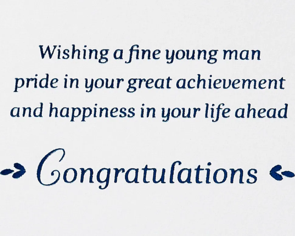 Fine Young Man Bar Mitzvah Greeting Card