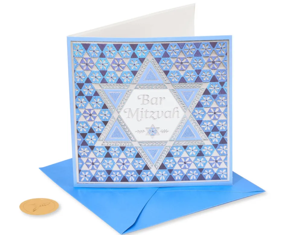 Fine Young Man Bar Mitzvah Greeting Card