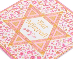 Fine Young Woman Bat Mitzvah Greeting Card