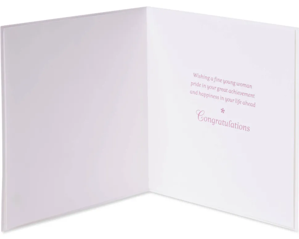 Fine Young Woman Bat Mitzvah Greeting Card