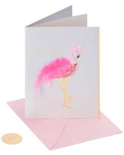 Flamingo Birthday Greeting Card