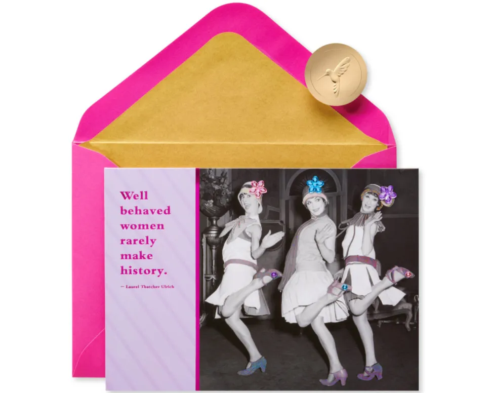 Flappers, Making History Funny Birthday Greeting Card
