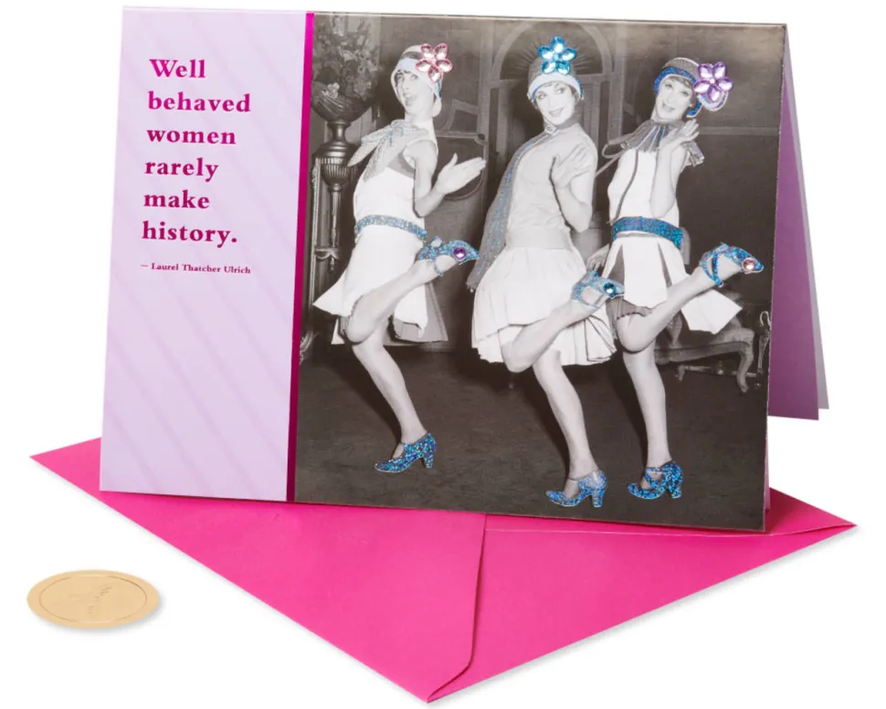 Flappers, Making History Funny Birthday Greeting Card