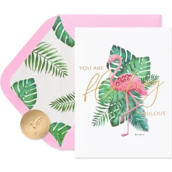 Flocking Fabulous Blank Greeting Card – Designed by Bella Pilar