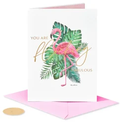 Flocking Fabulous Blank Greeting Card – Designed by Bella Pilar