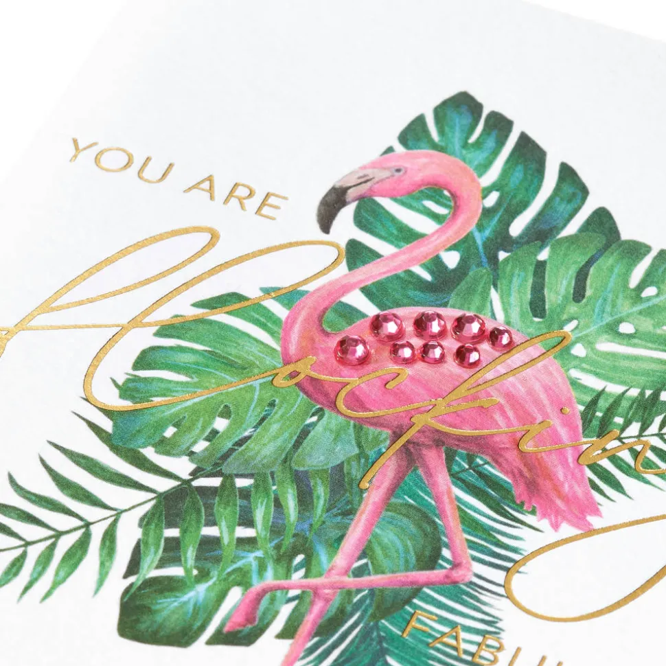 Flocking Fabulous Blank Greeting Card – Designed by Bella Pilar
