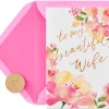 Floral Anniversary Greeting Card for Wife