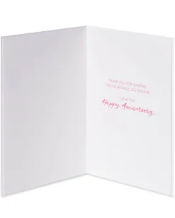 Floral Anniversary Greeting Card for Wife