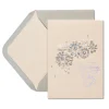 Floral Applique Wedding Greeting Card