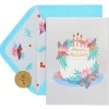 Floral Berries Cake Birthday Greeting Card