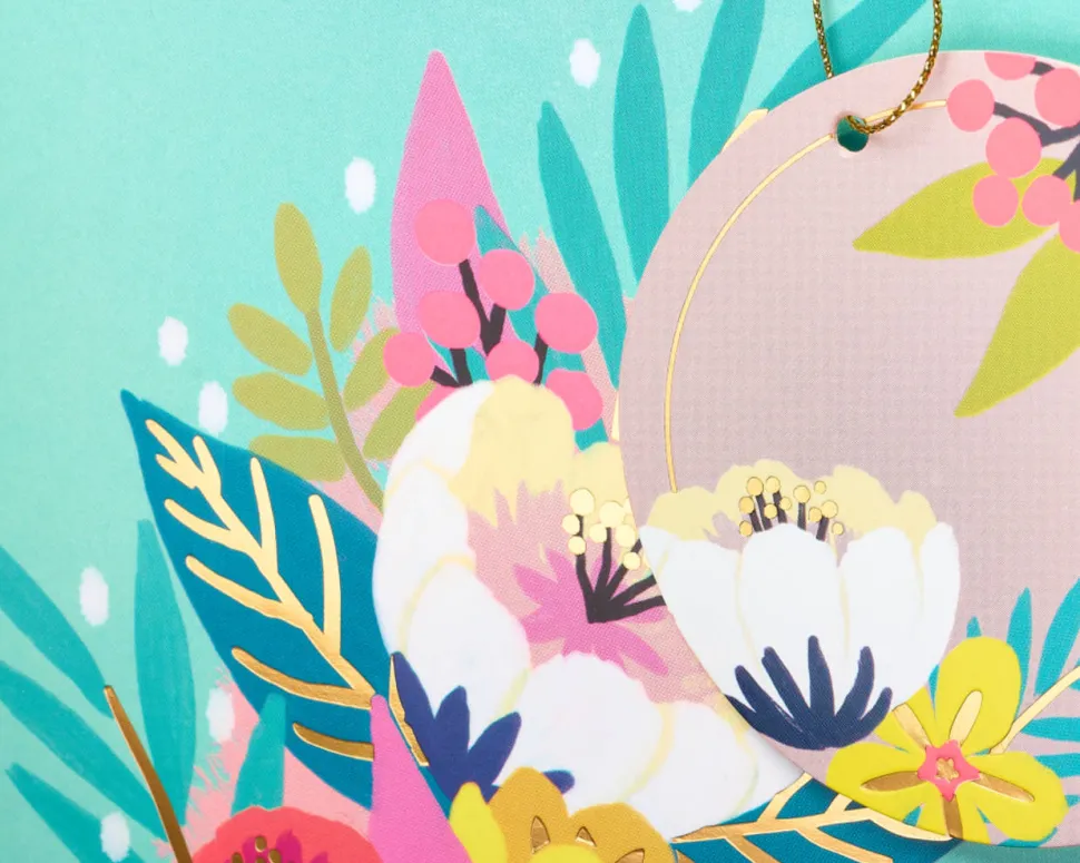 Floral Beverage Gift Bag, 1 Bag