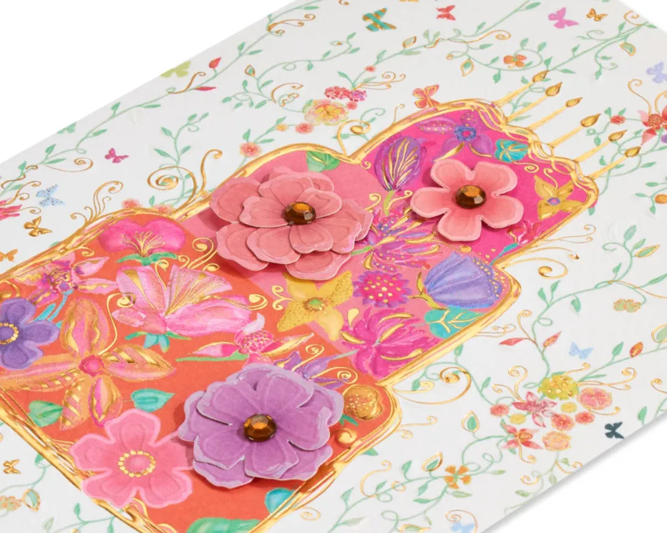 Floral Birthday Cake Birthday Greeting Card – Designed by House of Turnowsky