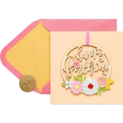 Floral Birthday Greeting Card