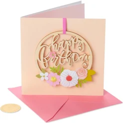 Floral Birthday Greeting Card