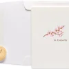 Floral Branch Blank Sympathy Greeting Card