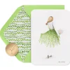 Floral Girl Greeting Cards with Envelopes – Designed by Bella Pilar and In Partnership with BCRF, 12-Count