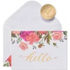 Floral Hello Blank Note Cards with Envelopes, 14-Count