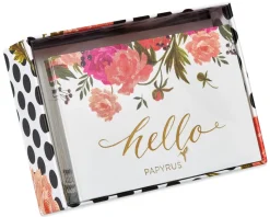 Floral Hello Blank Note Cards with Envelopes, 14-Count