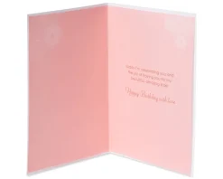 Floral In Vase Birthday Greeting Card
