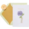 Floral Vase Sympathy Greeting Card