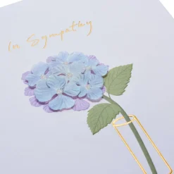 Floral Vase Sympathy Greeting Card
