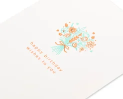 Flower Bouquet Birthday Greeting Card
