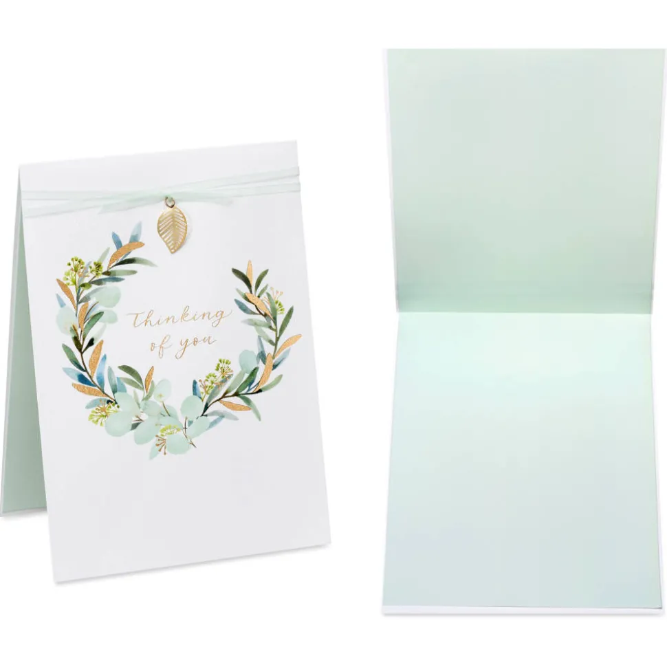 Flowers and Butterflies Sympathy Card Assortment, 4-Count
