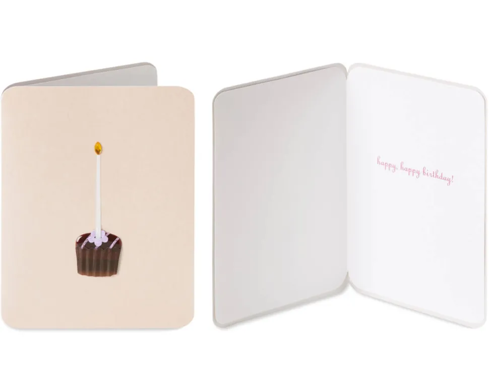 Flowers and Dessert Birthday Greeting Card Bundle for Her, 2-Count