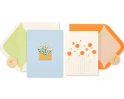 Flowers Blank Greeting Card Bundle, 2-Count