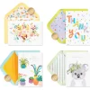 Flowers Blank Thank You Card Assortment, 4-Count