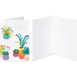 Flowers Blank Thank You Card Assortment, 4-Count