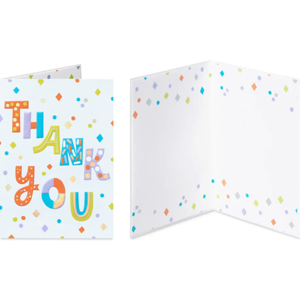 Flowers Blank Thank You Card Assortment, 4-Count