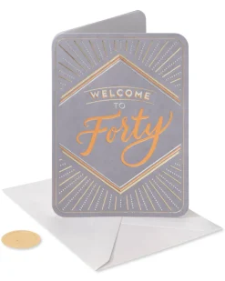 Forty Looks Good on You 40th Birthday Greeting Card