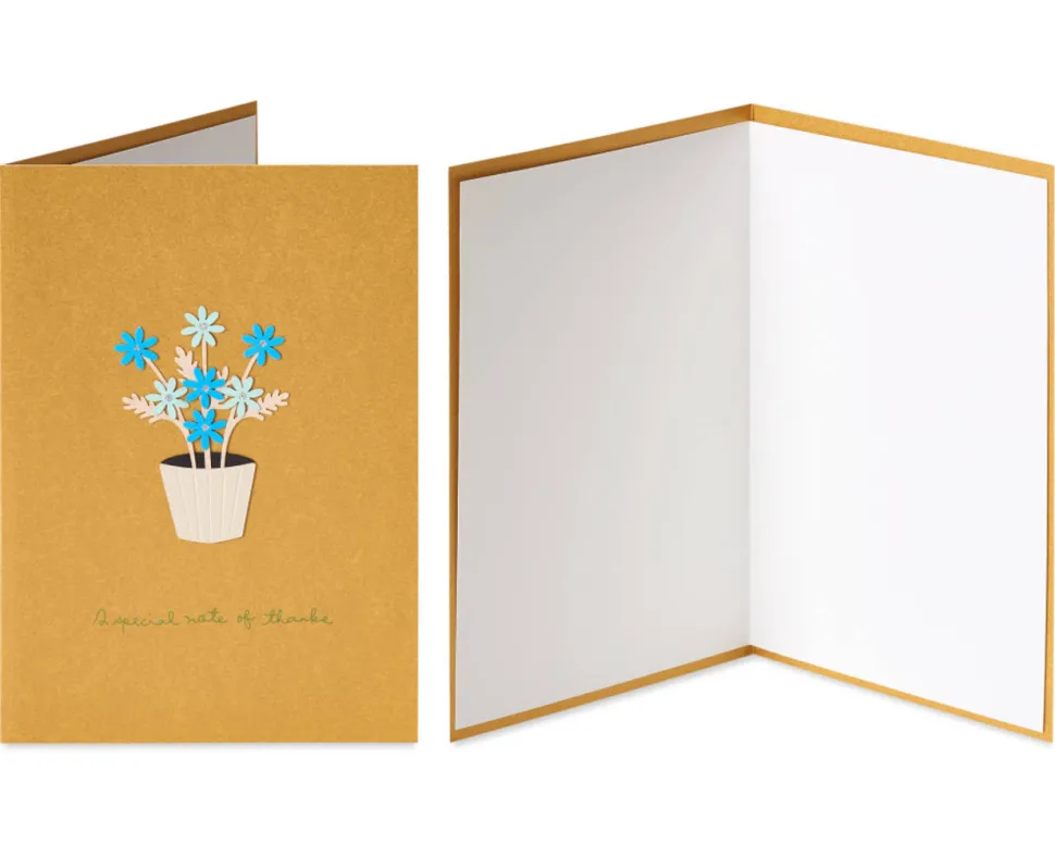Frenchie Dog and Daisies Thank You Greeting Card Bundle, 2-Count