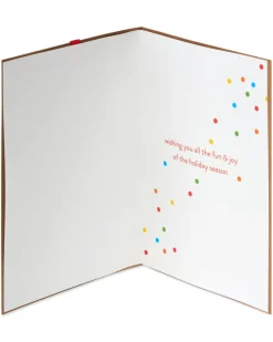 Fun & Joy Christmas Greeting Card with Detachable Ornament