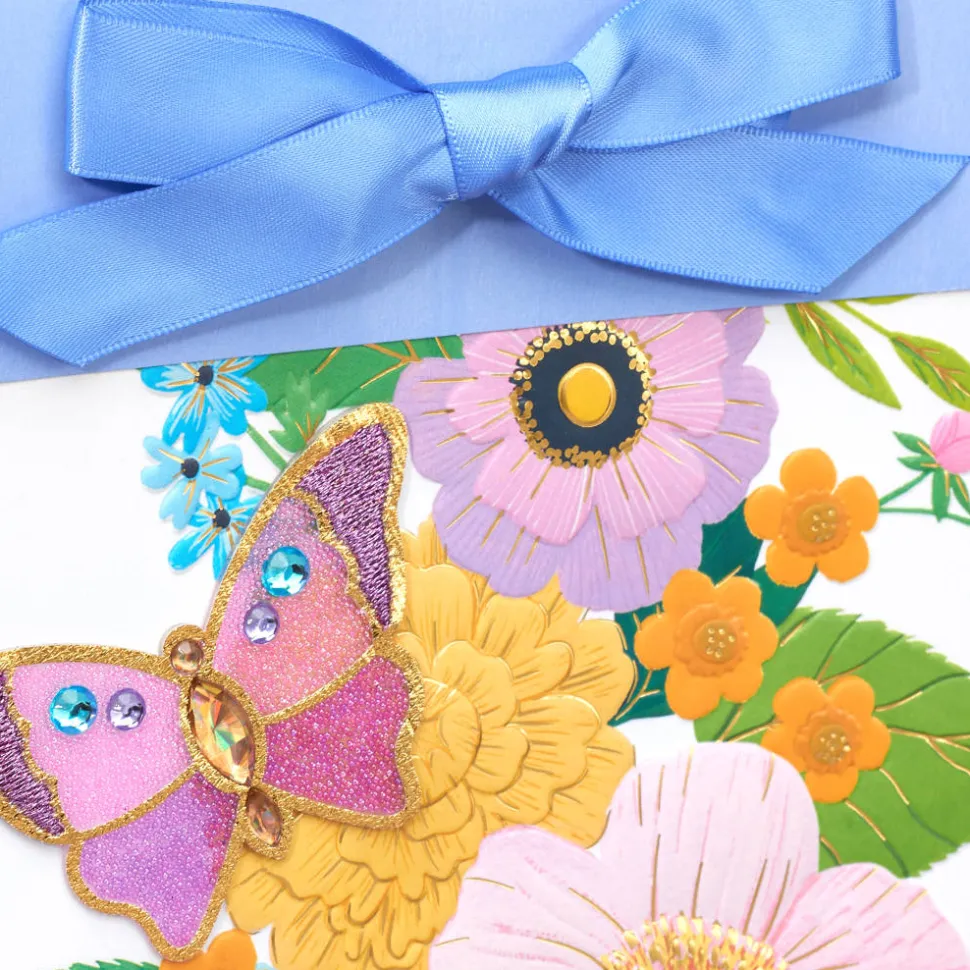Garden Butterfly 8.5″ Medium Gift Bag, 1 Bag