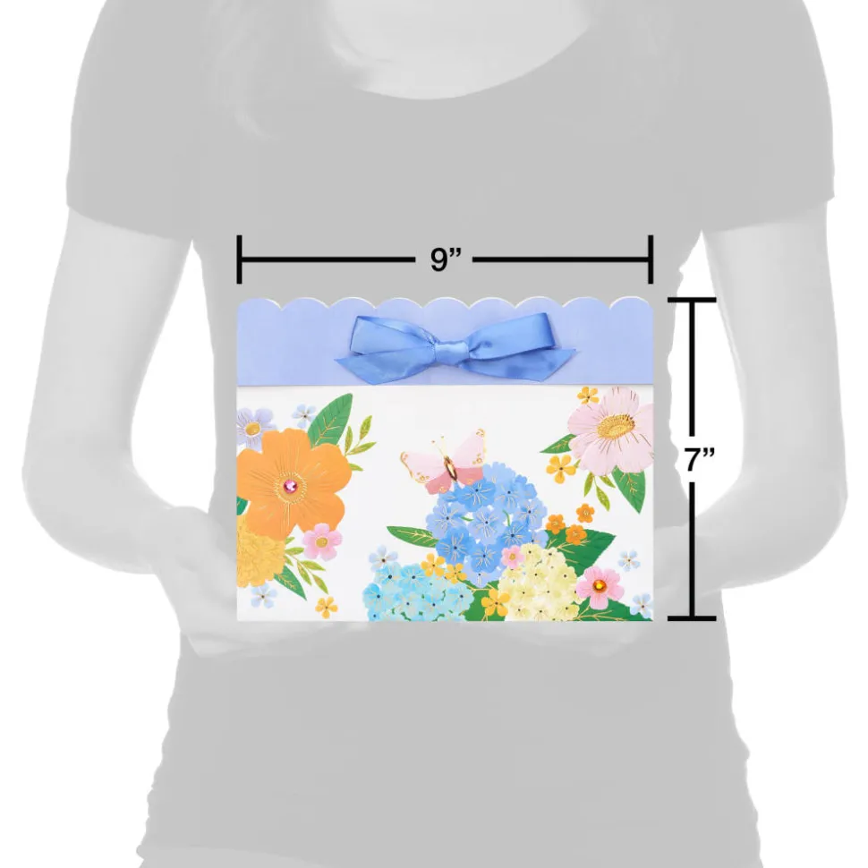 Garden Floral 9″ Medium Gift Bag, 1 Bag