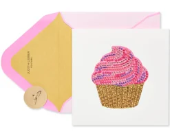 Gem Cupcake Birthday Greeting Card