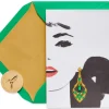 Gem Earring Boxed Cards and Envelopes, 8-Count