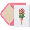 Gem Ice Cream Cone Birthday Greeting Card