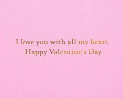 Gemmed Heart Valentine’s Day Greeting Card