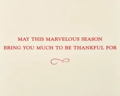 Gemmed Turkey Happy Thanksgiving Greeting Card